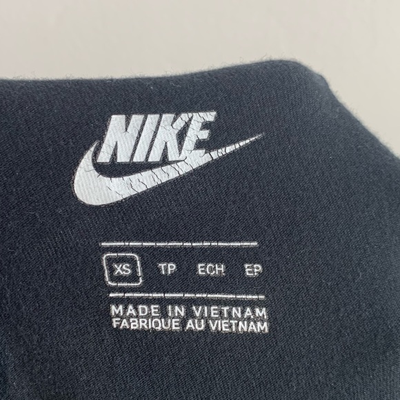 Nike Black Logo Cotton Leggings - Picture 3 of 5